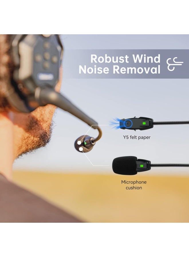 Hollyland Solidcom C1 Pro Wireless Intercom Headset System Full Duplex ENC Noise Cancellation 2-Person Team Communication PTT Mute Single Ear Headset 1100ft Range for TV Film Church Drone Production - Image 4